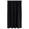 Rideaux occultants avec anneaux 2 pcs Noir 140 x 140 cm 556127556127