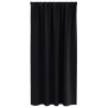 Rideaux occultants avec anneaux 2 pcs Noir 175 x 140 cm 556129556129