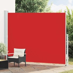 Auvent latéral rétractable de patio 220x300 cm Rouge 556132556132
