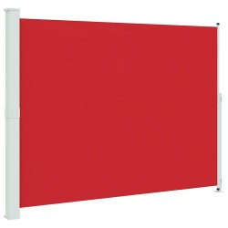 Auvent latéral rétractable de patio 220x300 cm Rouge 556132556132