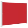 Auvent latéral rétractable de patio 220x300 cm Rouge 556132556132
