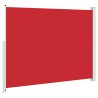 Auvent latéral rétractable de patio 220x300 cm Rouge 556132556132