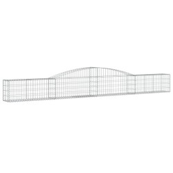Paniers à gabions arqués 5 pcs 400x30x40/60 cm Fer galvanisé 556134556134