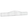 Paniers à gabions arqués 5 pcs 400x30x40/60 cm Fer galvanisé 556134556134