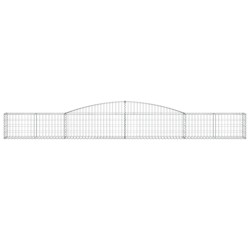 Paniers à gabions arqués 5 pcs 400x30x40/60 cm Fer galvanisé 556134556134
