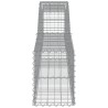 Paniers à gabions arqués 5 pcs 400x30x40/60 cm Fer galvanisé 556134556134