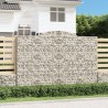 Paniers à gabions arqués 2 pcs 300x50x200/220 cm fer galvanisé 556135556135