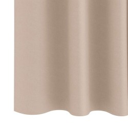 Rideaux occultants avec anneaux 2 pcs Taupe 245 x 140 cm 556136556136