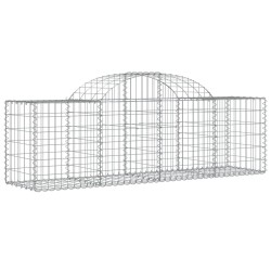 Paniers à gabions arqués 8 pcs 200x50x60/80 cm Fer galvanisé 556137556137