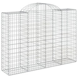 Paniers à gabions arqués 4 pcs 200x50x140/160 cm Fer galvanisé 556138556138