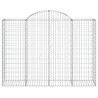 Paniers à gabions arqués 4 pcs 200x50x140/160 cm Fer galvanisé 556138556138