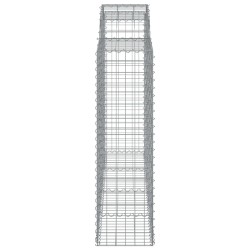 Paniers à gabions arqués 4 pcs 200x50x140/160 cm Fer galvanisé 556138556138