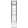 Paniers à gabions arqués 4 pcs 200x50x140/160 cm Fer galvanisé 556138556138