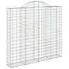 Paniers à gabions arqués 4 pcs 200x50x180/200 cm Fer galvanisé 556139556139