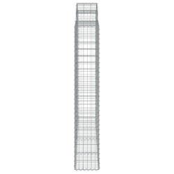 Paniers à gabions arqués 4 pcs 200x50x180/200 cm Fer galvanisé 556139556139