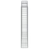 Paniers à gabions arqués 4 pcs 200x50x180/200 cm Fer galvanisé 556139556139