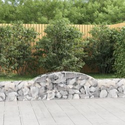 Paniers à gabions arqués 8 pcs 300x30x40/60 cm fer galvanisé 556140556140