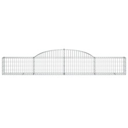 Paniers à gabions arqués 8 pcs 300x30x40/60 cm fer galvanisé 556140556140