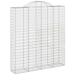 Paniers à gabions arqués 3 pcs 200x50x220/240 cm Fer galvanisé 556143556143