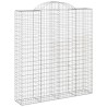 Paniers à gabions arqués 3 pcs 200x50x220/240 cm Fer galvanisé 556143556143