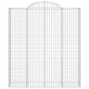 Paniers à gabions arqués 3 pcs 200x50x220/240 cm Fer galvanisé 556143556143