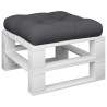 Coussin de palette noir 58x58x10 cm tissu 556145556145