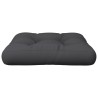 Coussin de palette noir 58x58x10 cm tissu 556145556145