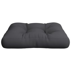 Coussin de palette noir 58x58x10 cm tissu 556145556145