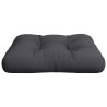Coussin de palette noir 58x58x10 cm tissu 556145556145