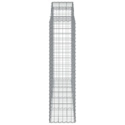 Paniers à gabions arqués 4 pcs 200x50x160/180 cm Fer galvanisé 556146556146