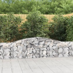 Paniers à gabions arqués 5 pcs 400x30x60/80 cm Fer galvanisé 556147556147