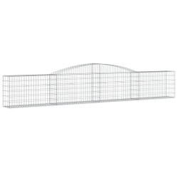 Paniers à gabions arqués 5 pcs 400x30x60/80 cm Fer galvanisé 556147556147