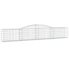Paniers à gabions arqués 5 pcs 400x30x60/80 cm Fer galvanisé 556147556147