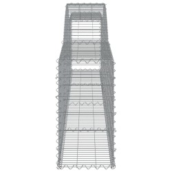 Paniers à gabions arqués 5 pcs 400x30x60/80 cm Fer galvanisé 556147556147