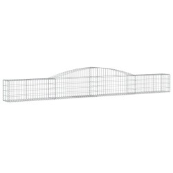 Paniers à gabions arqués 6 pcs 400x30x40/60 cm Fer galvanisé 556148556148