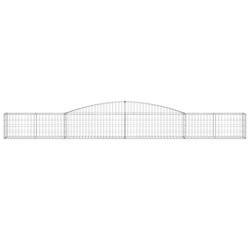 Paniers à gabions arqués 6 pcs 400x30x40/60 cm Fer galvanisé 556148556148