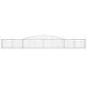 Paniers à gabions arqués 6 pcs 400x30x40/60 cm Fer galvanisé 556148556148