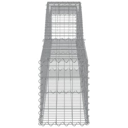 Paniers à gabions arqués 6 pcs 400x30x40/60 cm Fer galvanisé 556148556148