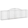 Paniers à gabions arqués 5 pcs 300x30x80/100 cm fer galvanisé 556150556150