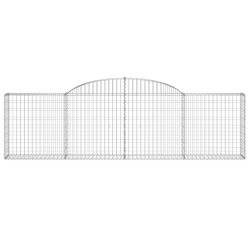 Paniers à gabions arqués 5 pcs 300x30x80/100 cm fer galvanisé 556150556150