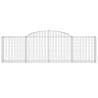 Paniers à gabions arqués 5 pcs 300x30x80/100 cm fer galvanisé 556150556150