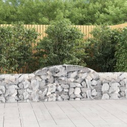 Paniers à gabions arqués 6 pcs 300x30x60/80 cm Fer galvanisé 556151556151