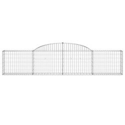 Paniers à gabions arqués 5 pcs 300x30x60/80 cm Fer galvanisé 556156556156