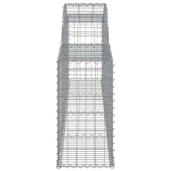 Paniers à gabions arqués 5 pcs 300x30x60/80 cm Fer galvanisé 556156556156