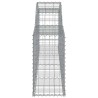 Paniers à gabions arqués 5 pcs 300x30x60/80 cm Fer galvanisé 556156556156