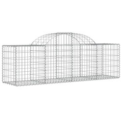 Paniers à gabions arqués 7 pcs 200x50x60/80 cm Fer galvanisé 556157556157