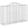 Paniers à gabions arqués 5 pcs 200x50x120/140 cm Fer galvanisé 556161556161
