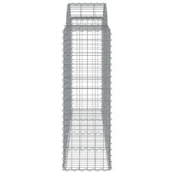Paniers à gabions arqués 5 pcs 200x50x120/140 cm Fer galvanisé 556161556161