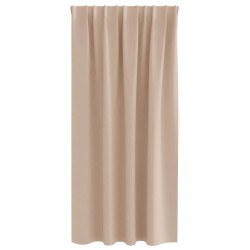 Rideaux occultants avec anneaux 2 pcs Taupe 175 x 140 cm 556164556164