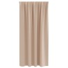 Rideaux occultants avec anneaux 2 pcs Taupe 175 x 140 cm 556164556164